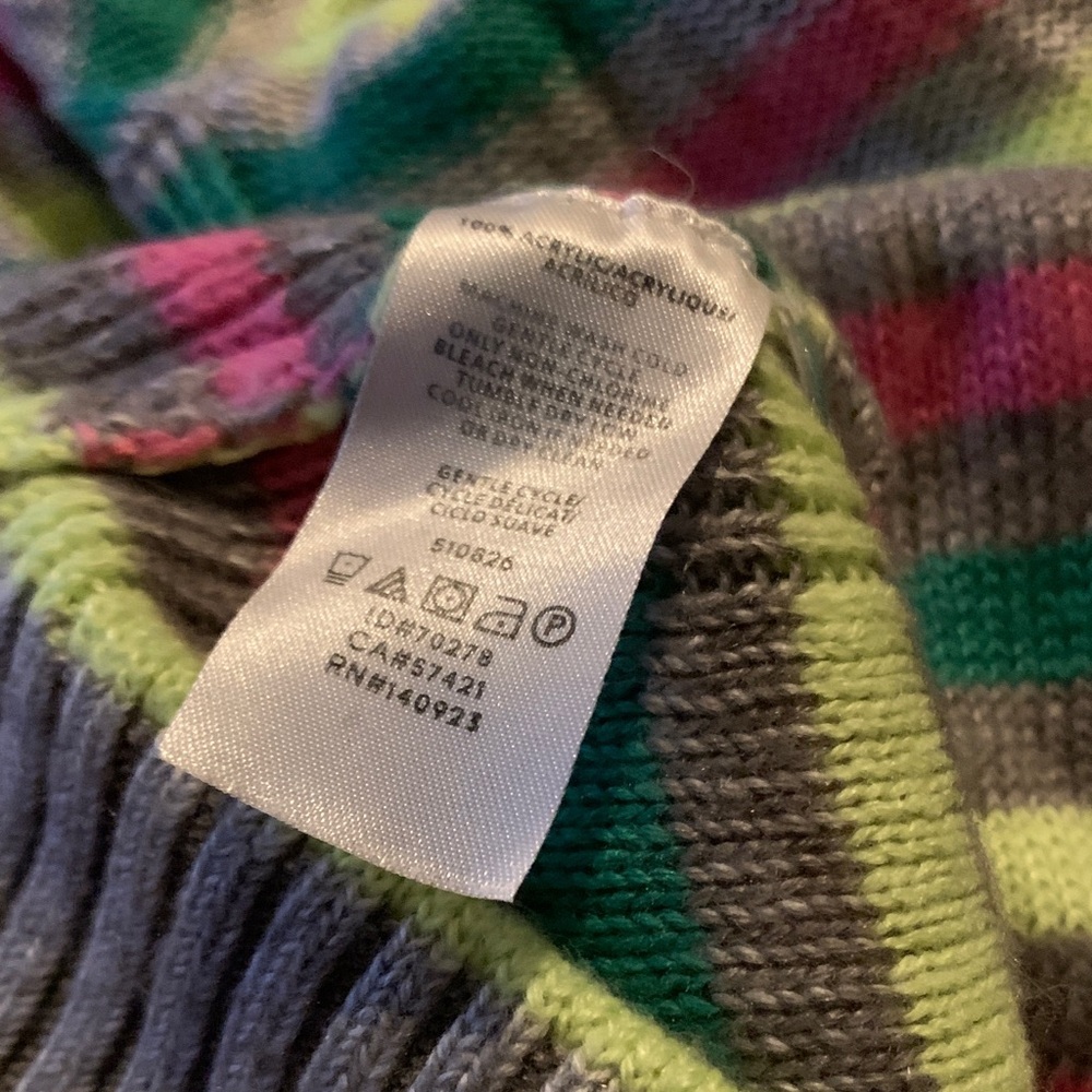 Lou & Grey rare Deadstock small Multicolor colorful rainbow 🌈 Striped Sweater - Picture 4 of 5
